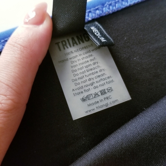 TRIANGL Blue Neoprene Swimsuit Bottom + Victoria's Secret Apollo Tops - Picture 13 of 13